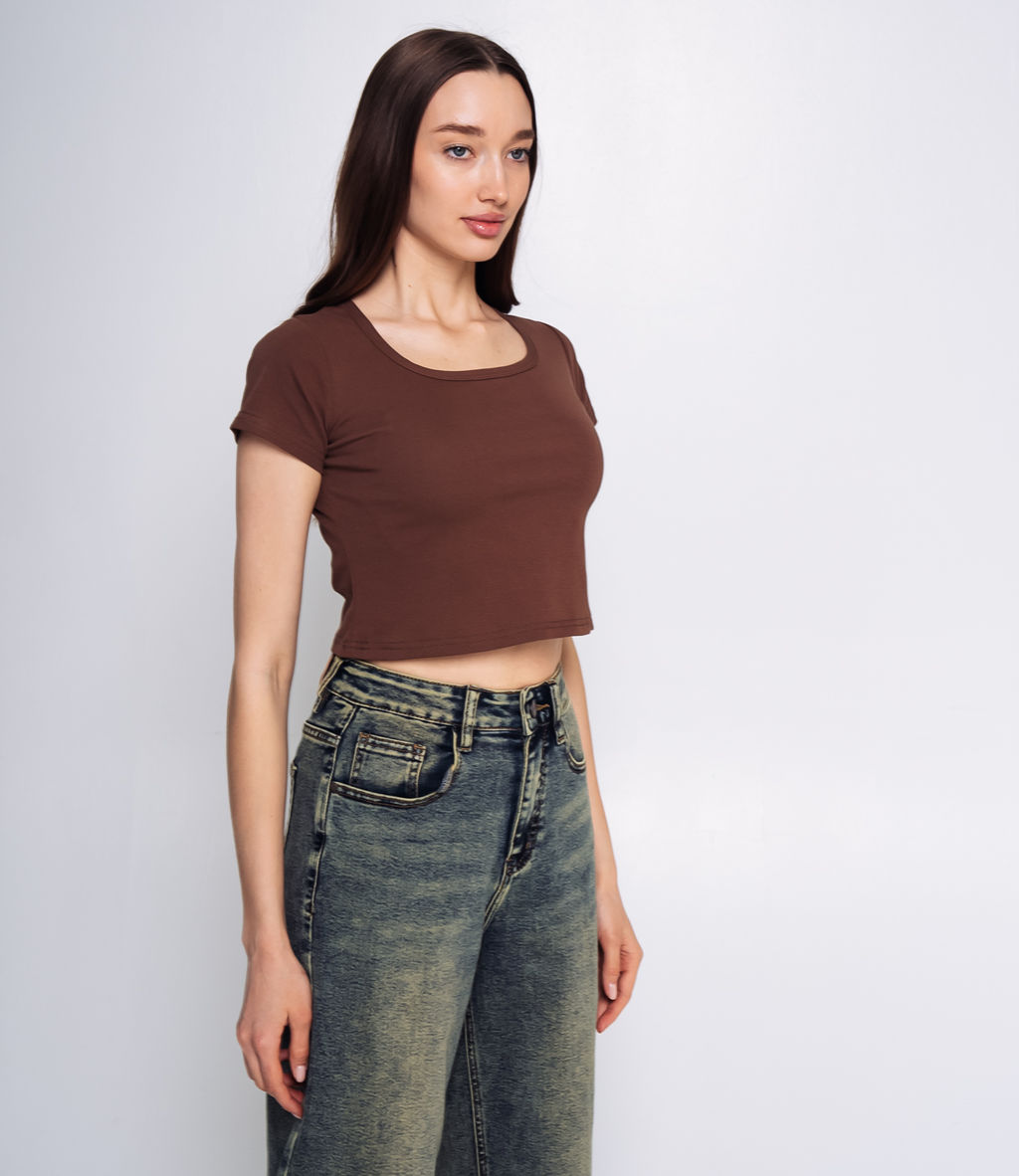 Топ #ОКТ075002, шоколадный - Dommod фото 2