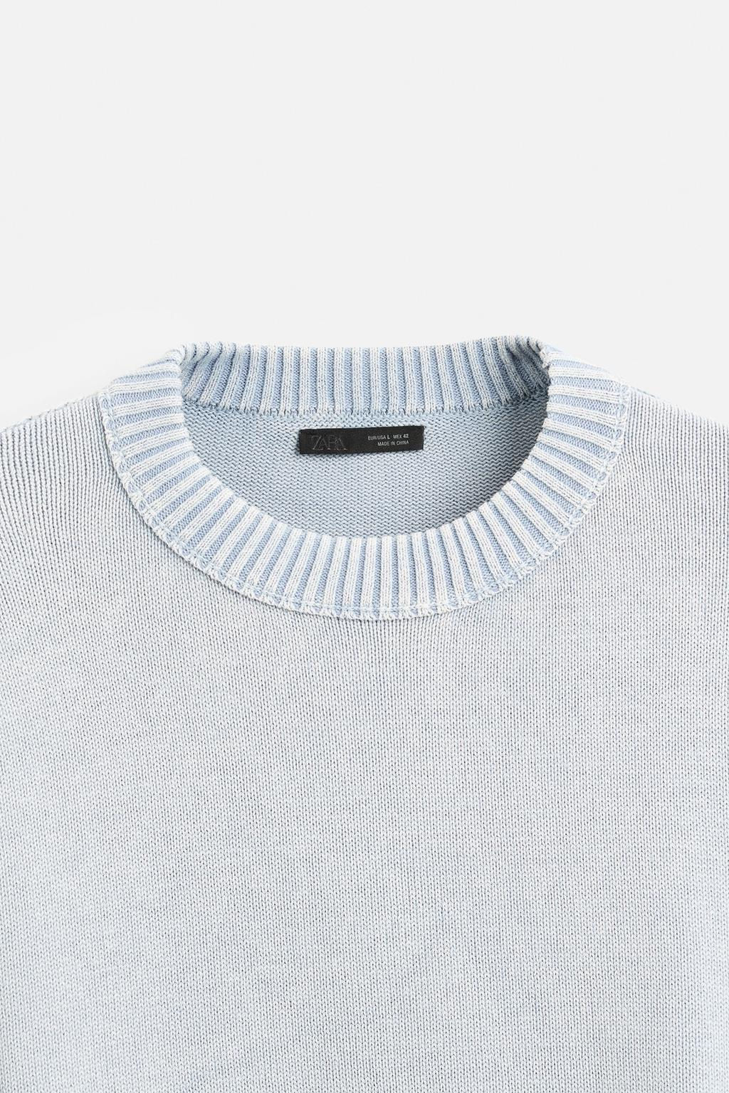 WASHED REVERSE EFFECT SWEATER - Zara фото 7