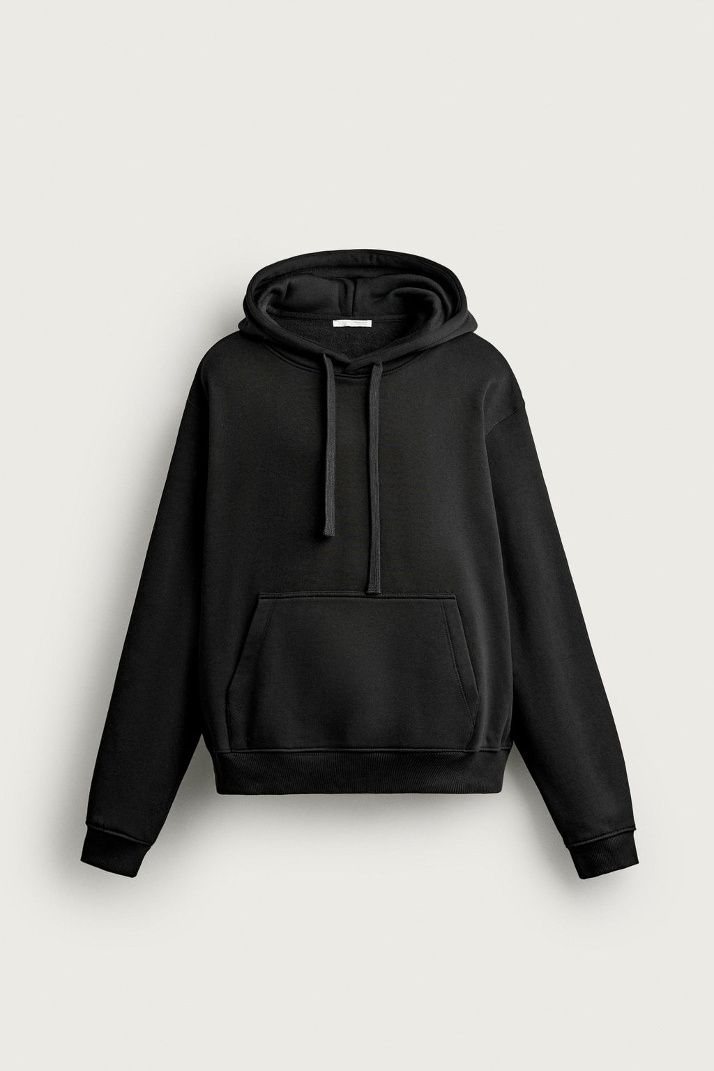 SUDADERA RELAXED FIT CAPUCHA B?SICA / Negro - Zara фото 6