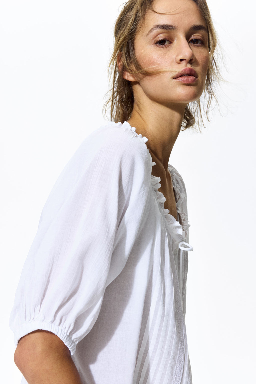 Blusa con jaretas - H&m фото 4