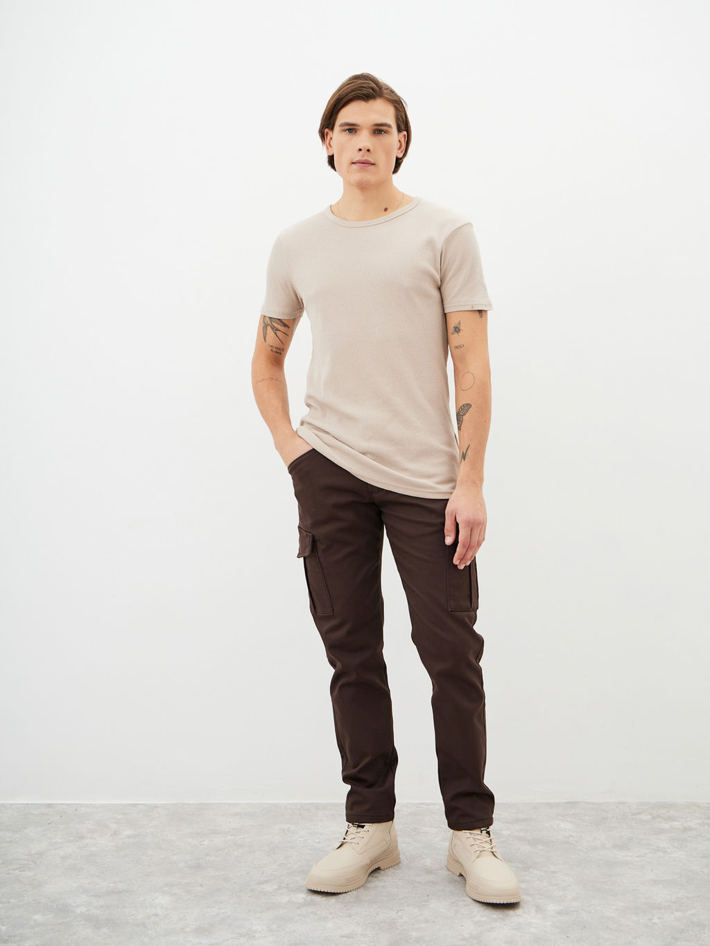 Мужские джинсы Карго утеплённые - Mossmore фото 46