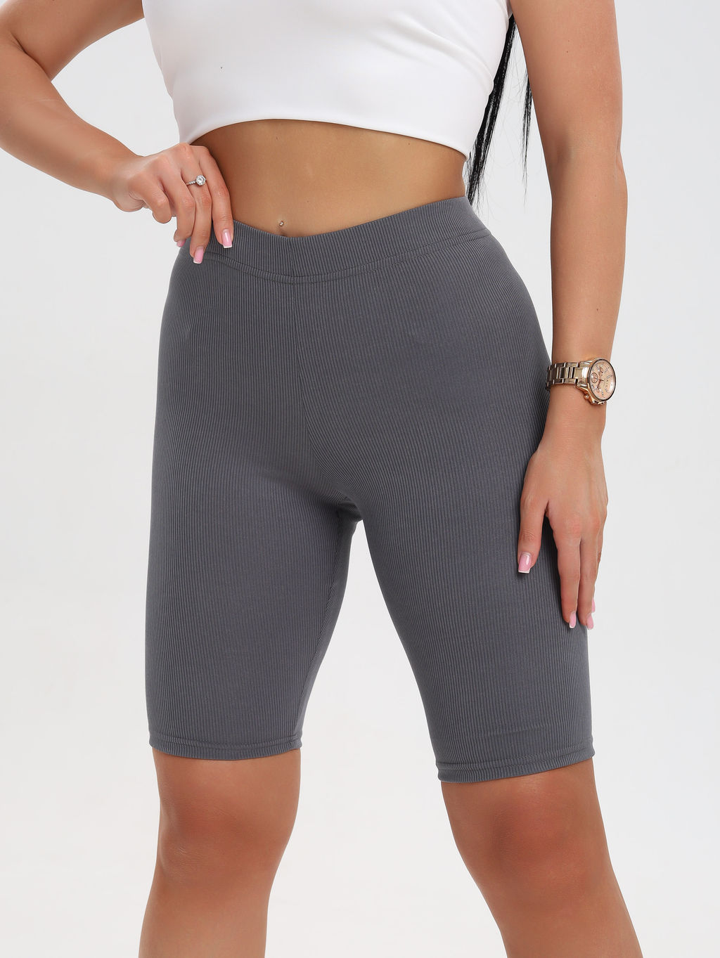 Велосипедки, ткань в рубчик - Барболета фото 45