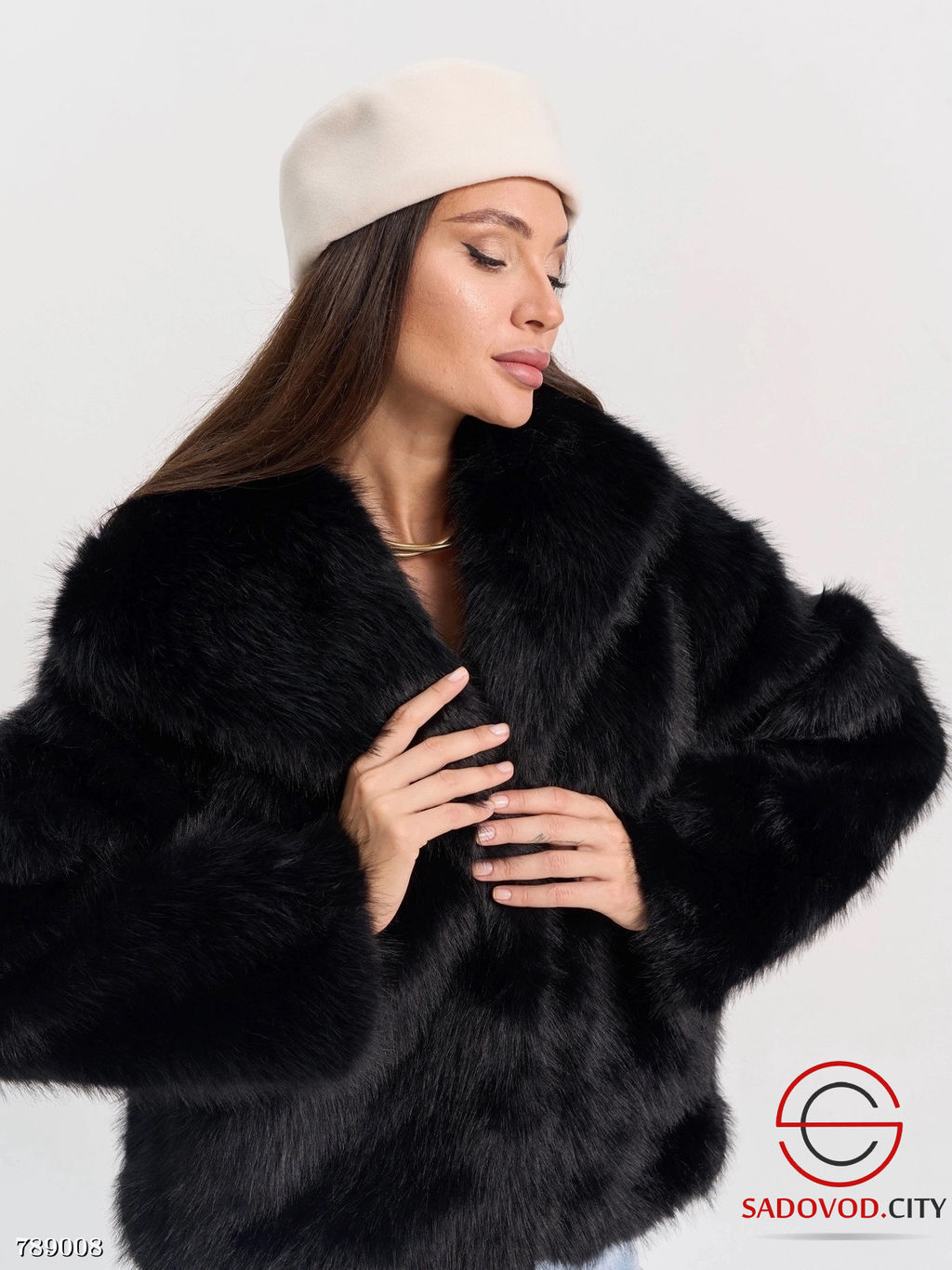 Шуба искусственная женская - Bruno фото 3