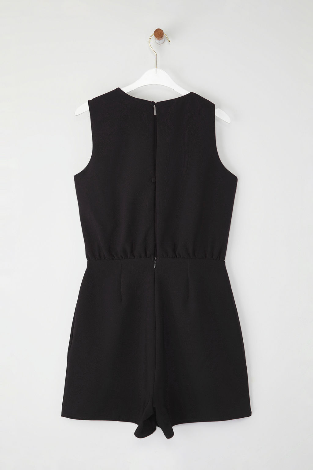 TRENDYOLMILLA Siyah Genis Paca Aksesuar Detayl? Mini Dokuma Tulum TWOSS25TU00018 фото 3