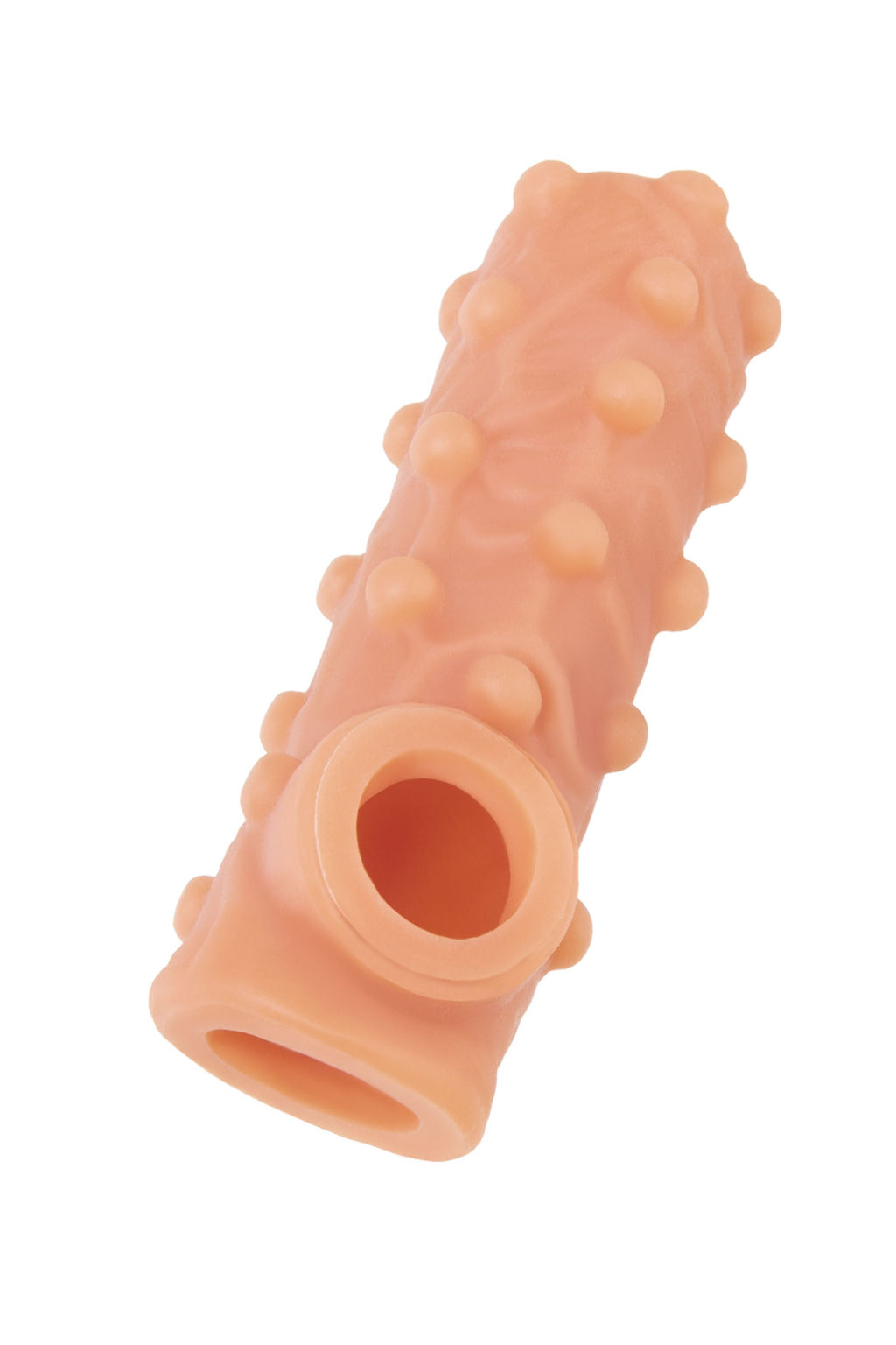 Насадка реалистичная KOKOS NUDE SLEEVE с дополнительной стимуляцией, TPE, телесная, 10 см