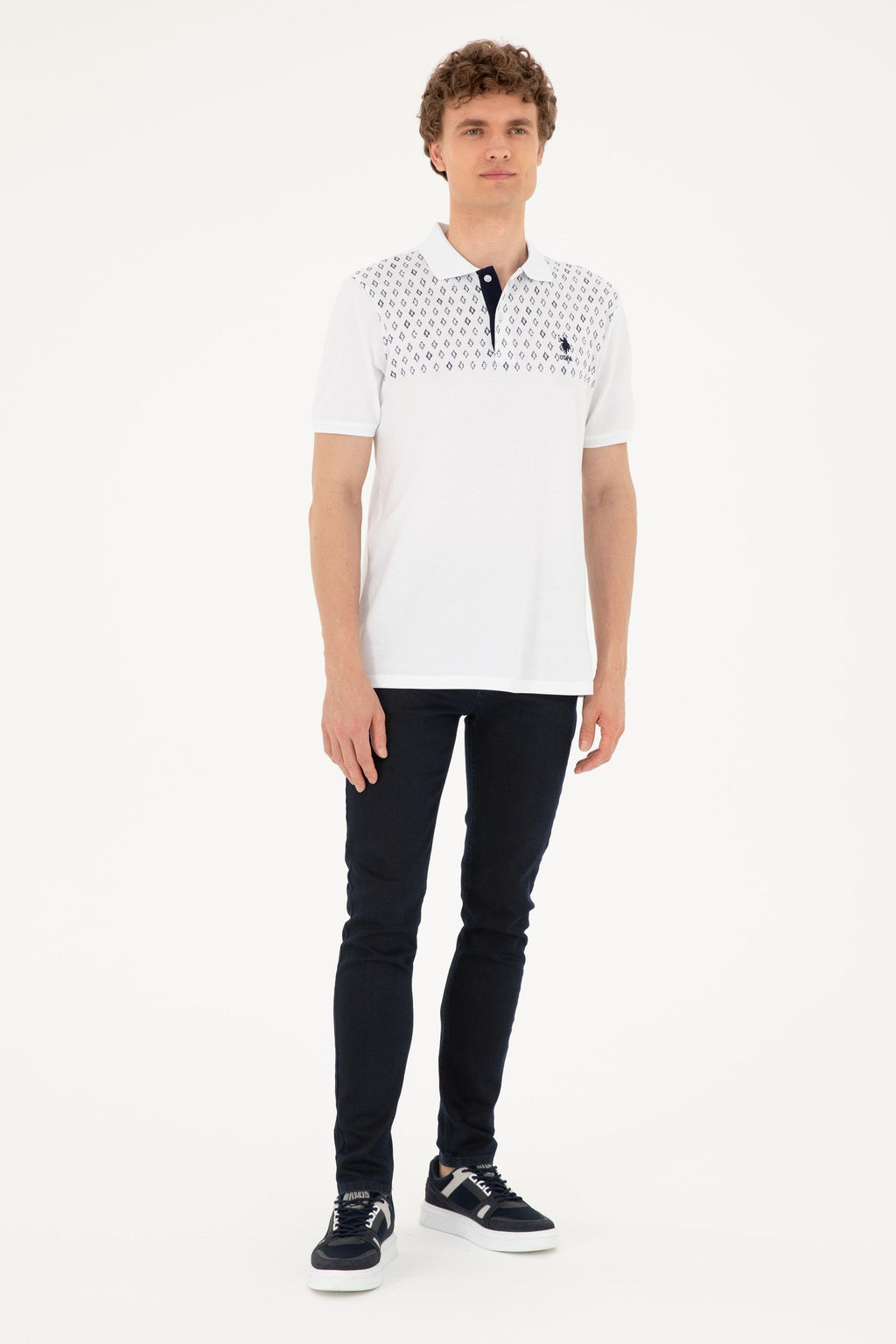U. S. Polo Assn / Мужская белая футболка - U.s. polo assn фото 4