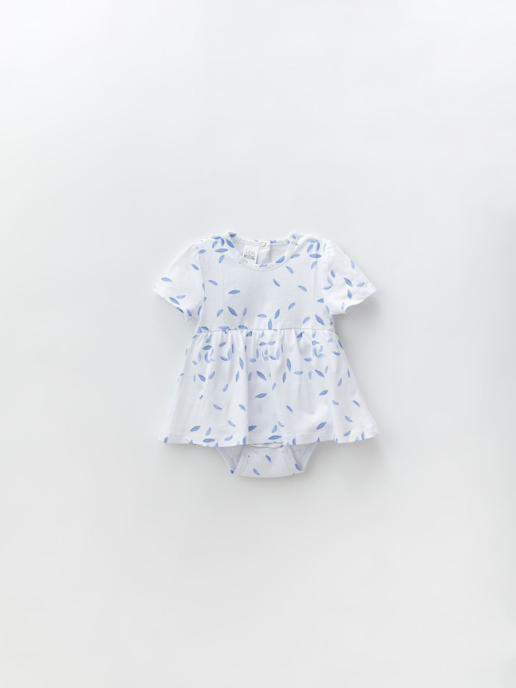 Боди платье для девочки с коротким рукавом, белый - Lesi kids фото 17