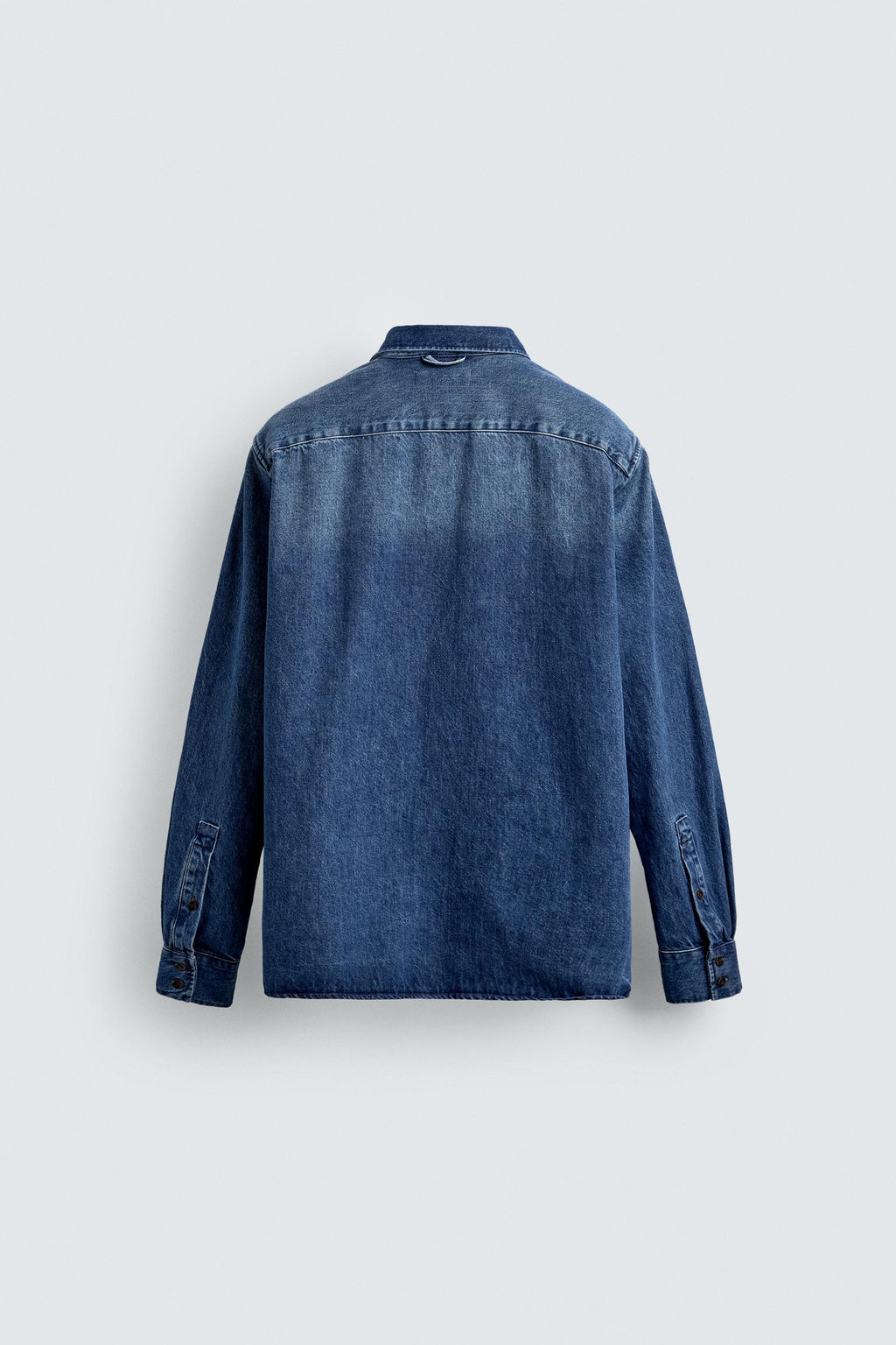WASHED DENIM SHIRT - Zara фото 8