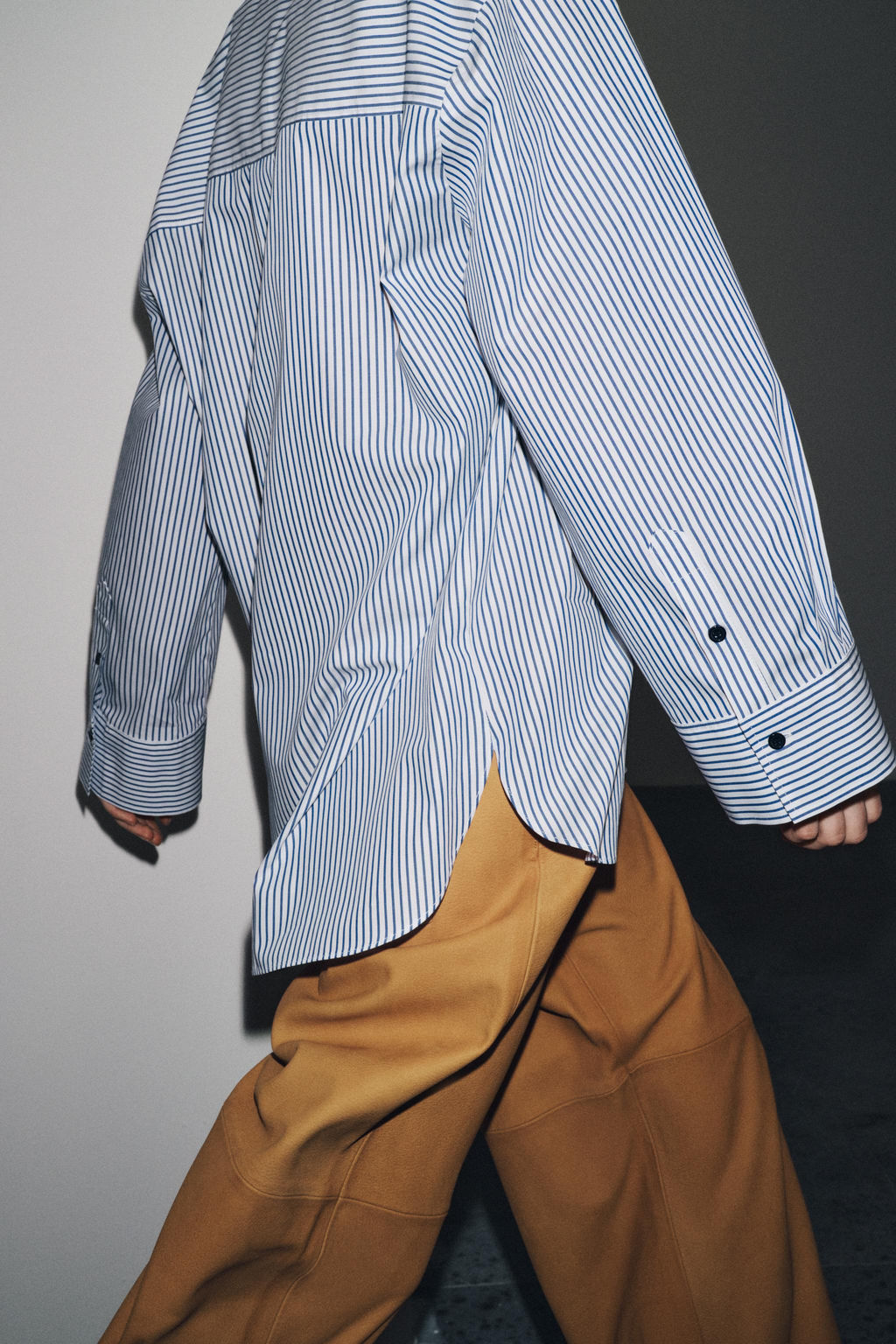 STRIPED POPLIN SHIRT ZW COLLECTION - Zara фото 4