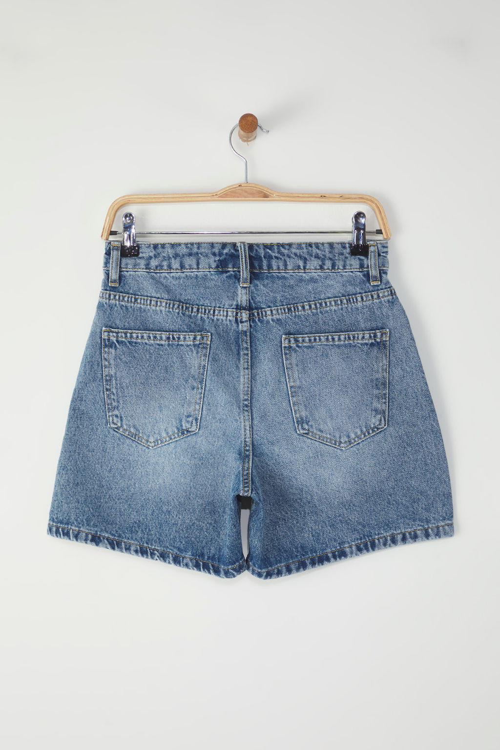 TRENDYOLMILLA Siyah Yuksek Bel Denim Sort TWOSS25SR00173  фото 12