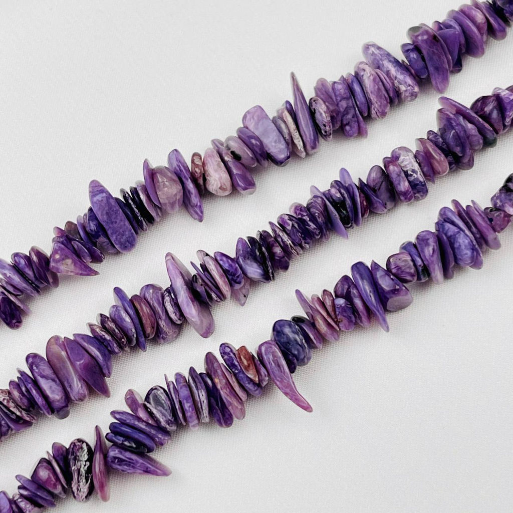 Бусины для украшений из Чароита крошка