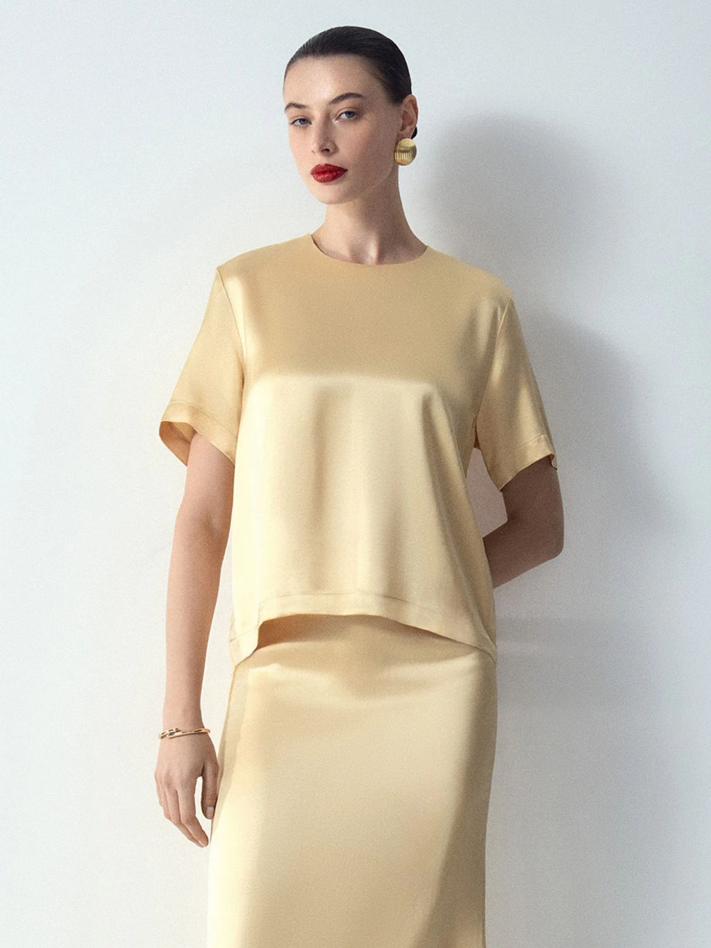 Блузка с коротким рукавом, B3118/gloppy