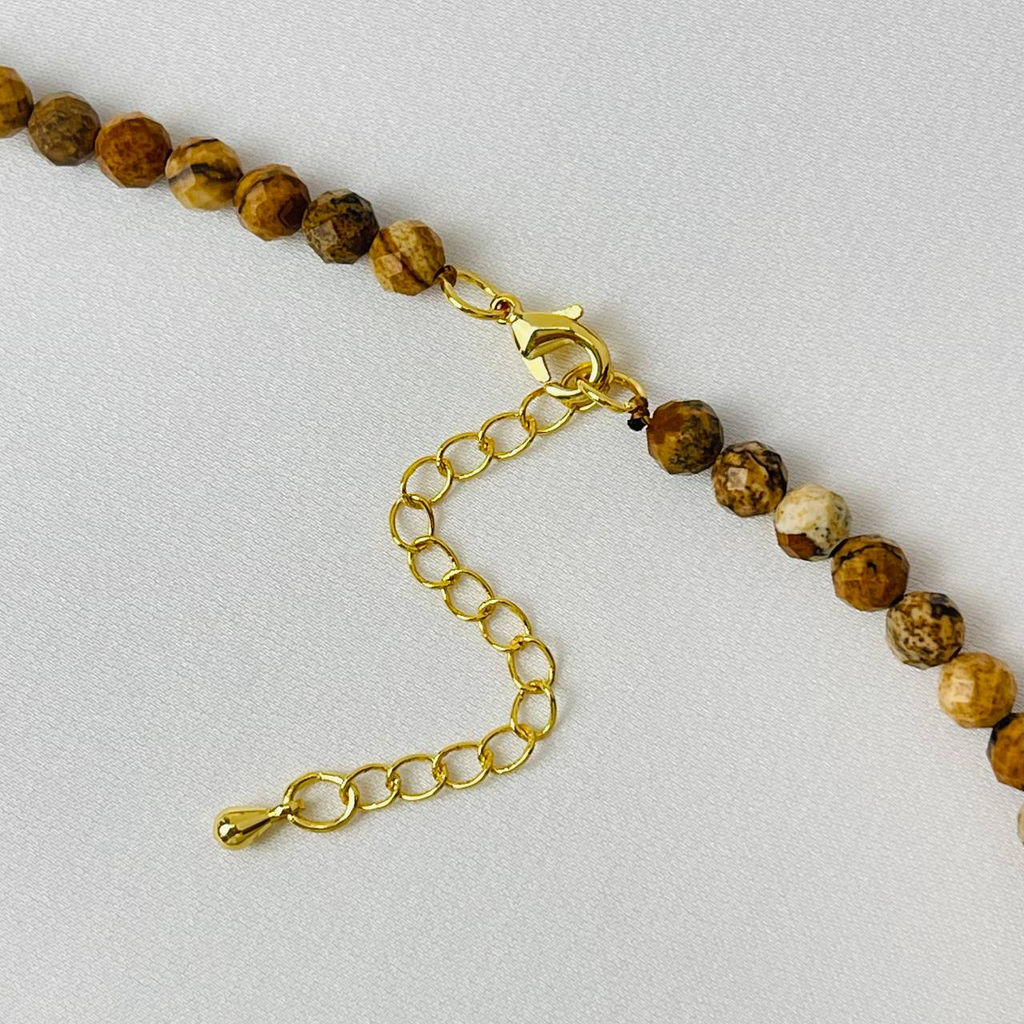 Бусы из песочной Яшмы