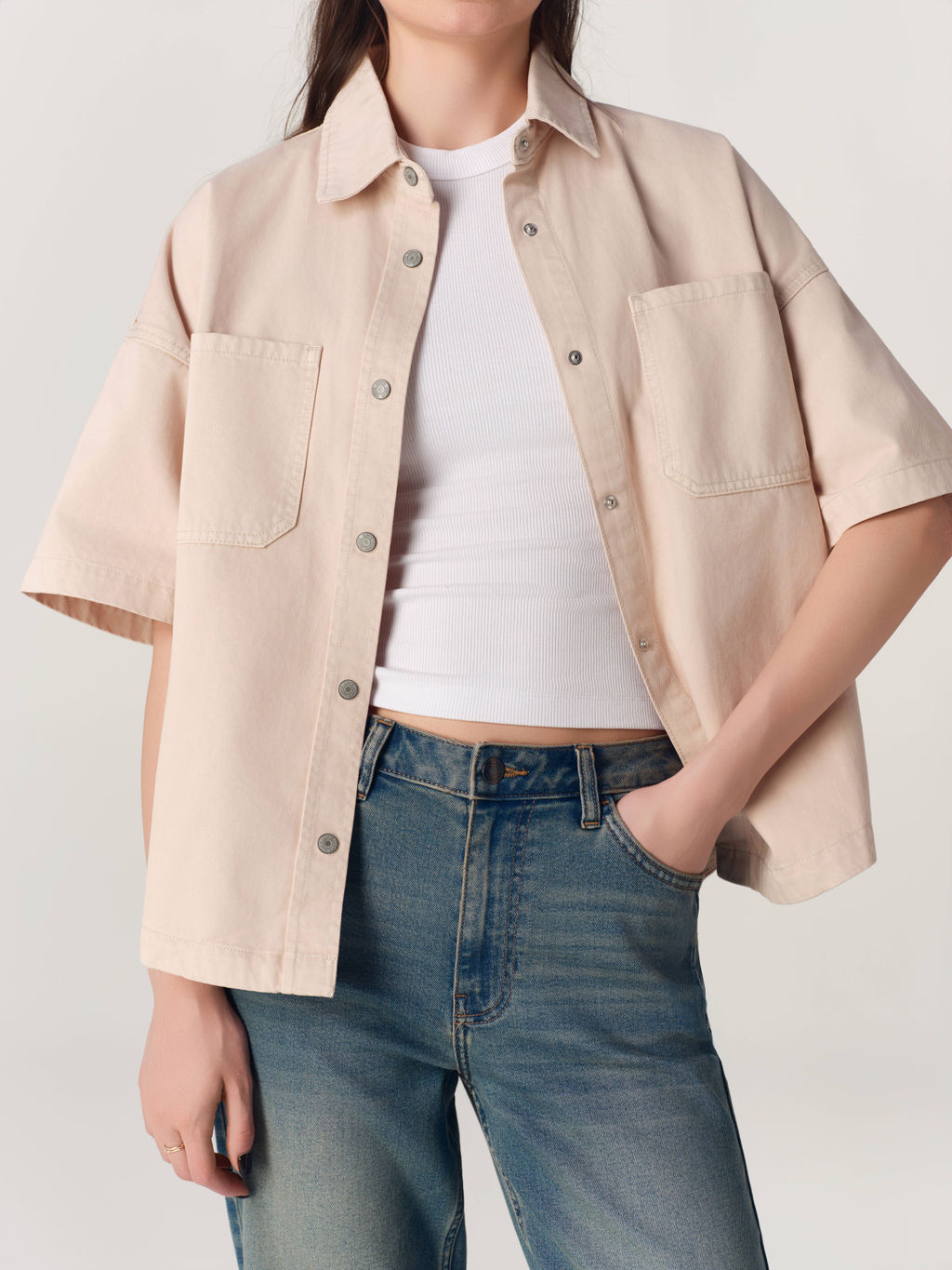CONTE CON-926 Ветровка джинсовая женская beige