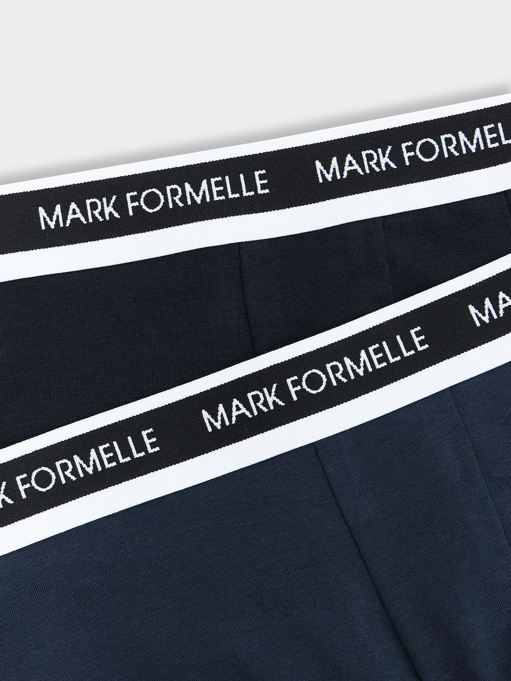 Цена за 2 штуки! Трусы мужские боксеры мультипак (2 шт.) в темно-синем и черных цветах - Mark formelle фото 10