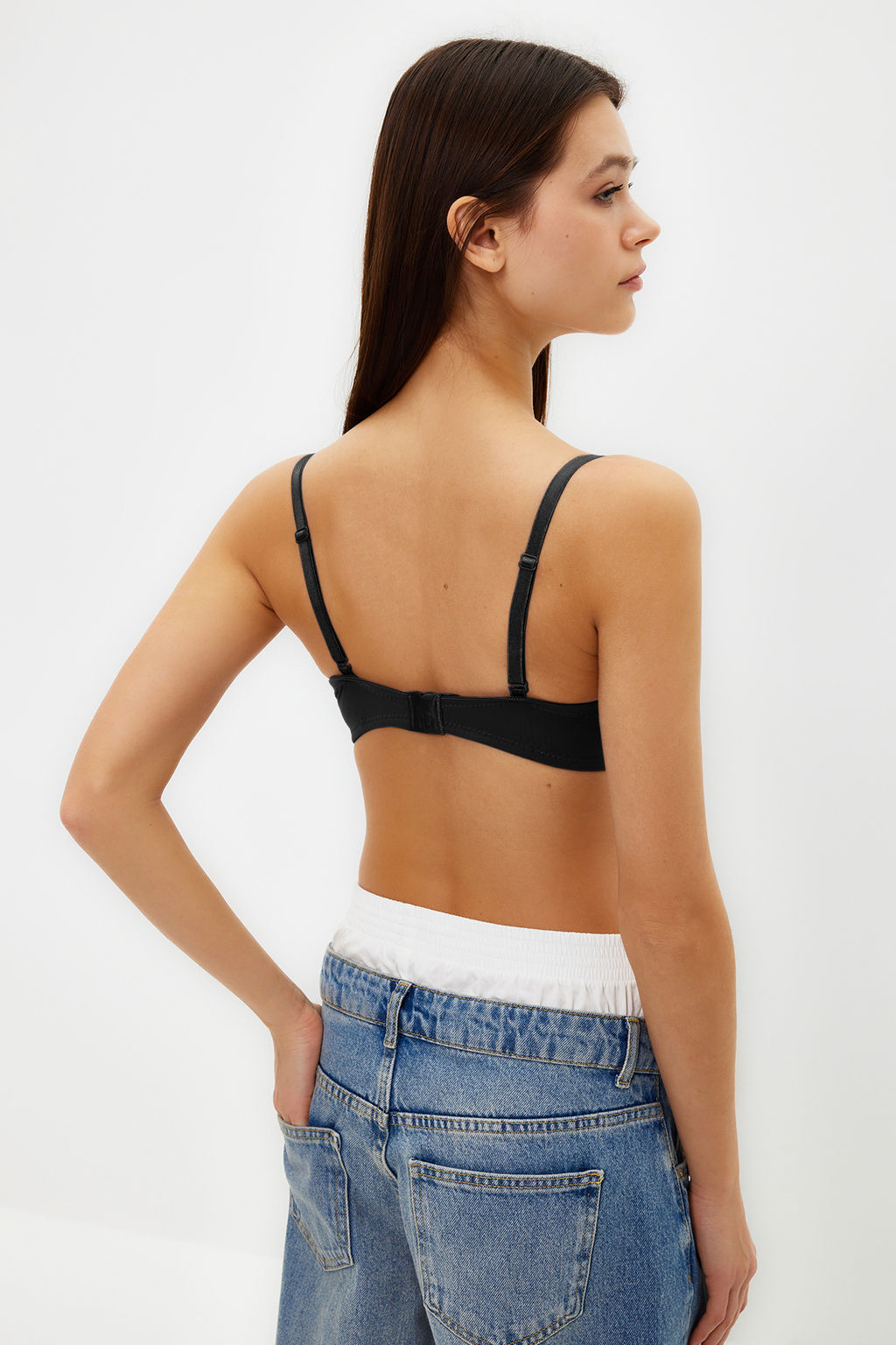 TRENDYOLMILLA Ten Ip Ask?l? Ekstra Dolgulu/Push-Up Tshirt Bra Orme Sutyen THMAW21SU0058  фото 23