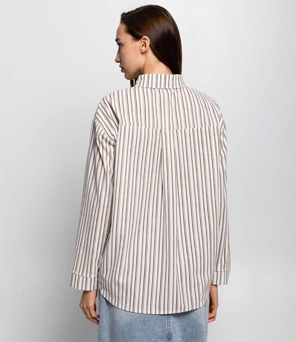 Рубашка #КТ8843 (1), белый - Dommod фото 3