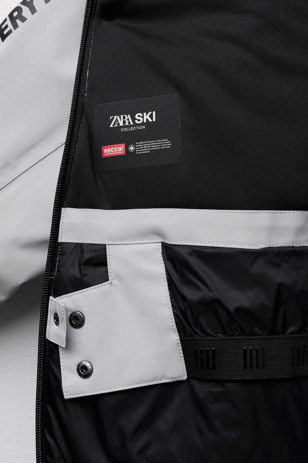 WATER-RESISTANT AND WINDPROOF KANGAROO JACKET RECCO® SYSTEM SKI COLLECTION - Zara фото 9