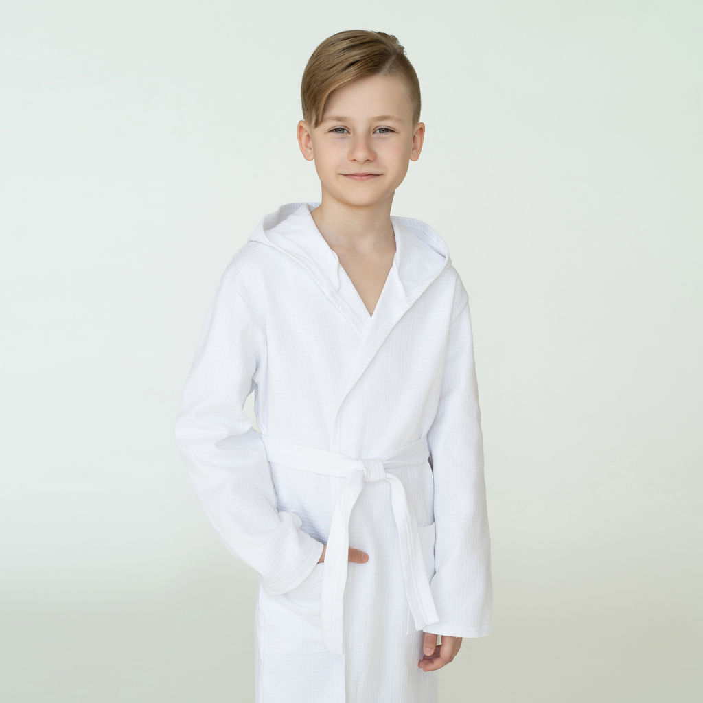 Халат детский вафельный белый 914 (152, 80)