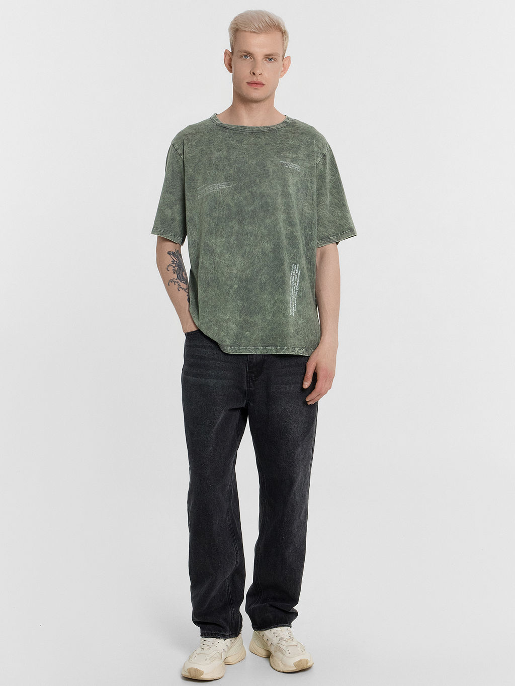 Футболка мужская Mark Formelle серый с принтом из хлопка  фото 3