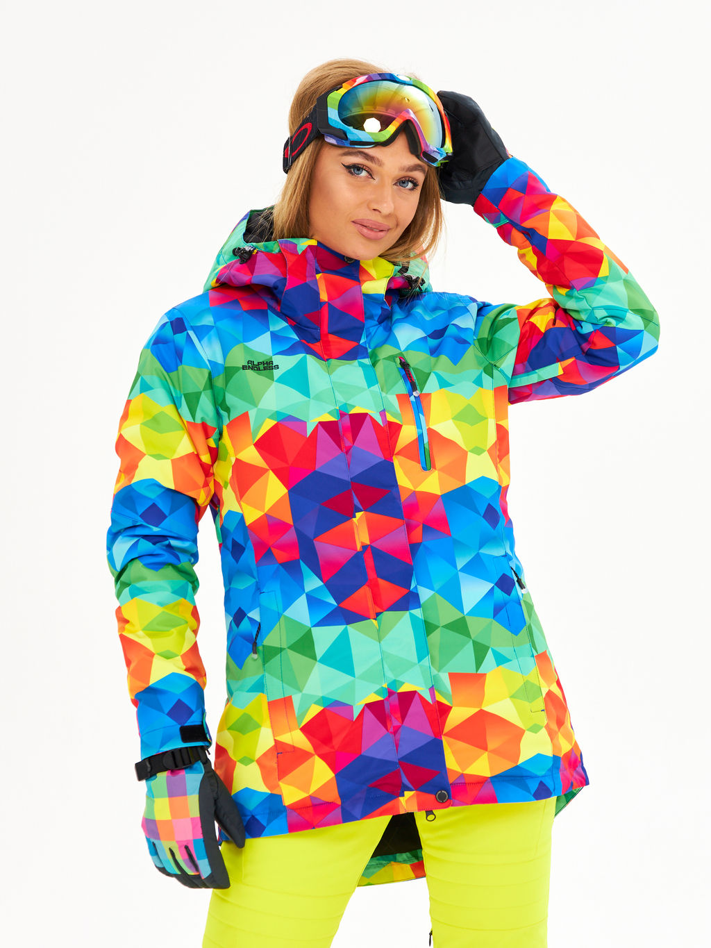Женская горнолыжная сноубордическая куртка Alpha Endless Ultra Chaleur SNB 423/316_6 Разноцветный  фото 2