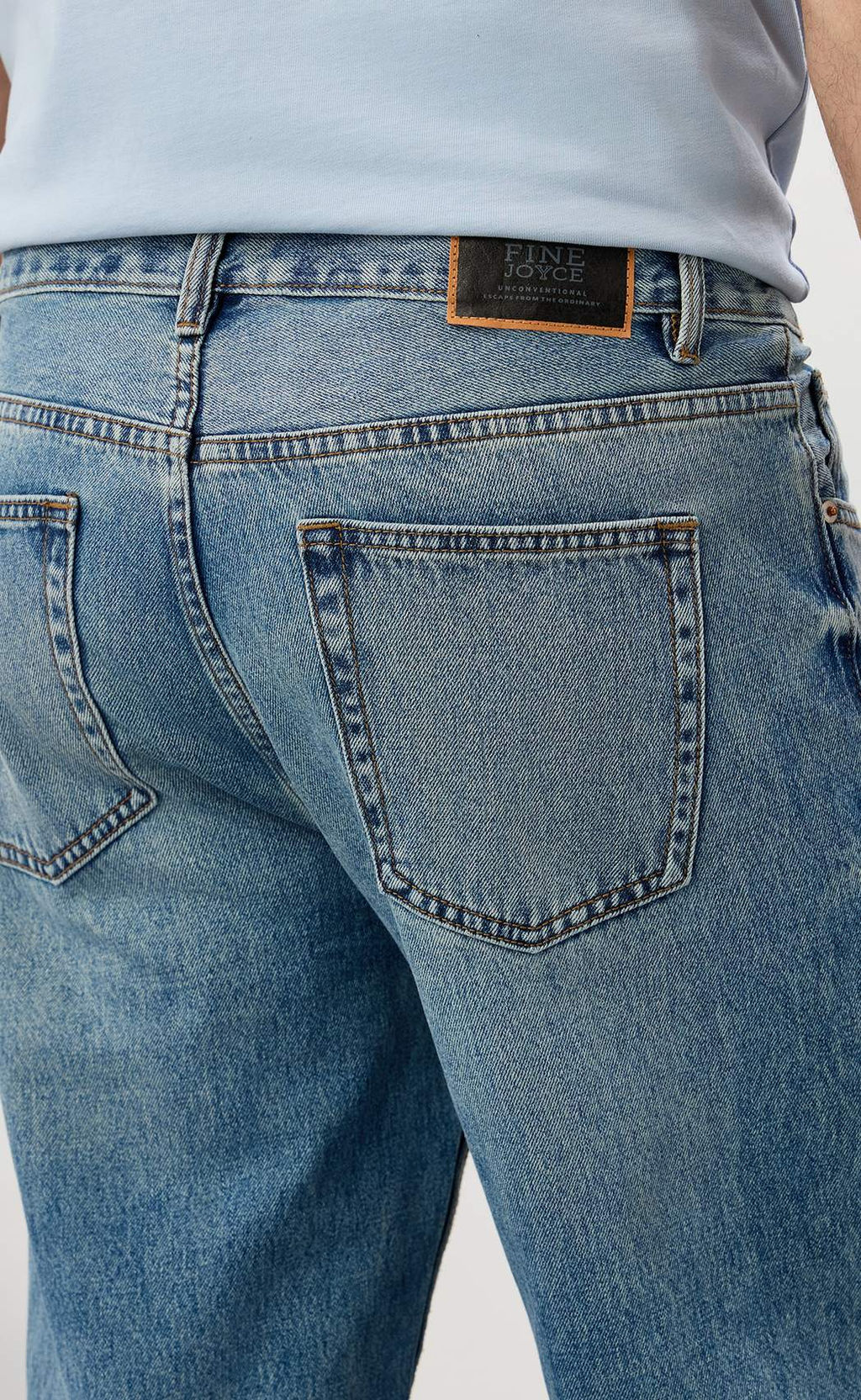 Джинсы муж. F611-0133R m.blue - Fine joyce фото 5