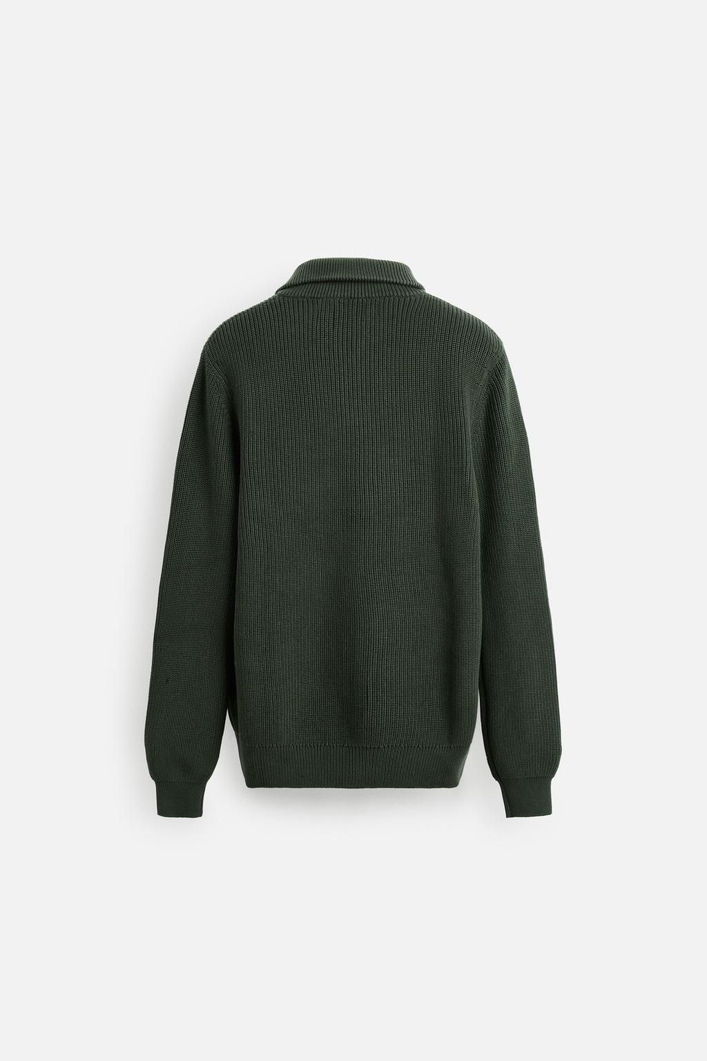 BASIC QUARTER-ZIP SWEATER - Zara фото 23