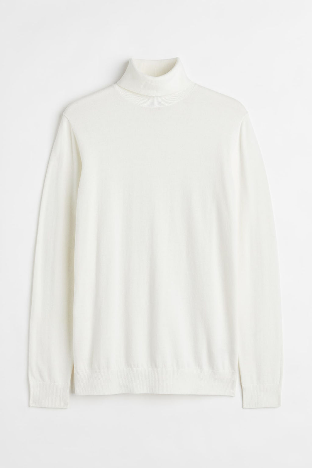 Jersey de cuello alto en punto fino Slim Fit