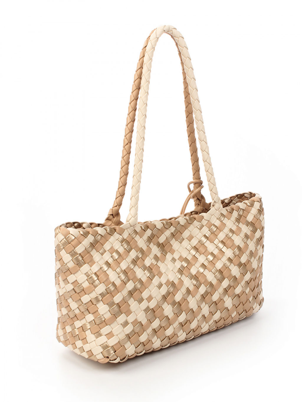 LACCOMA сумка СУ1056-мультицвет бежевый эко кожа хлопок  фото 2