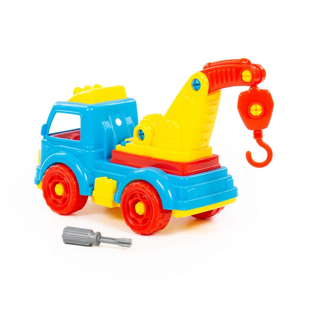 Конструктор-транспорт Автомобиль-эвакуатор (в сеточке) - Полесье фото 2