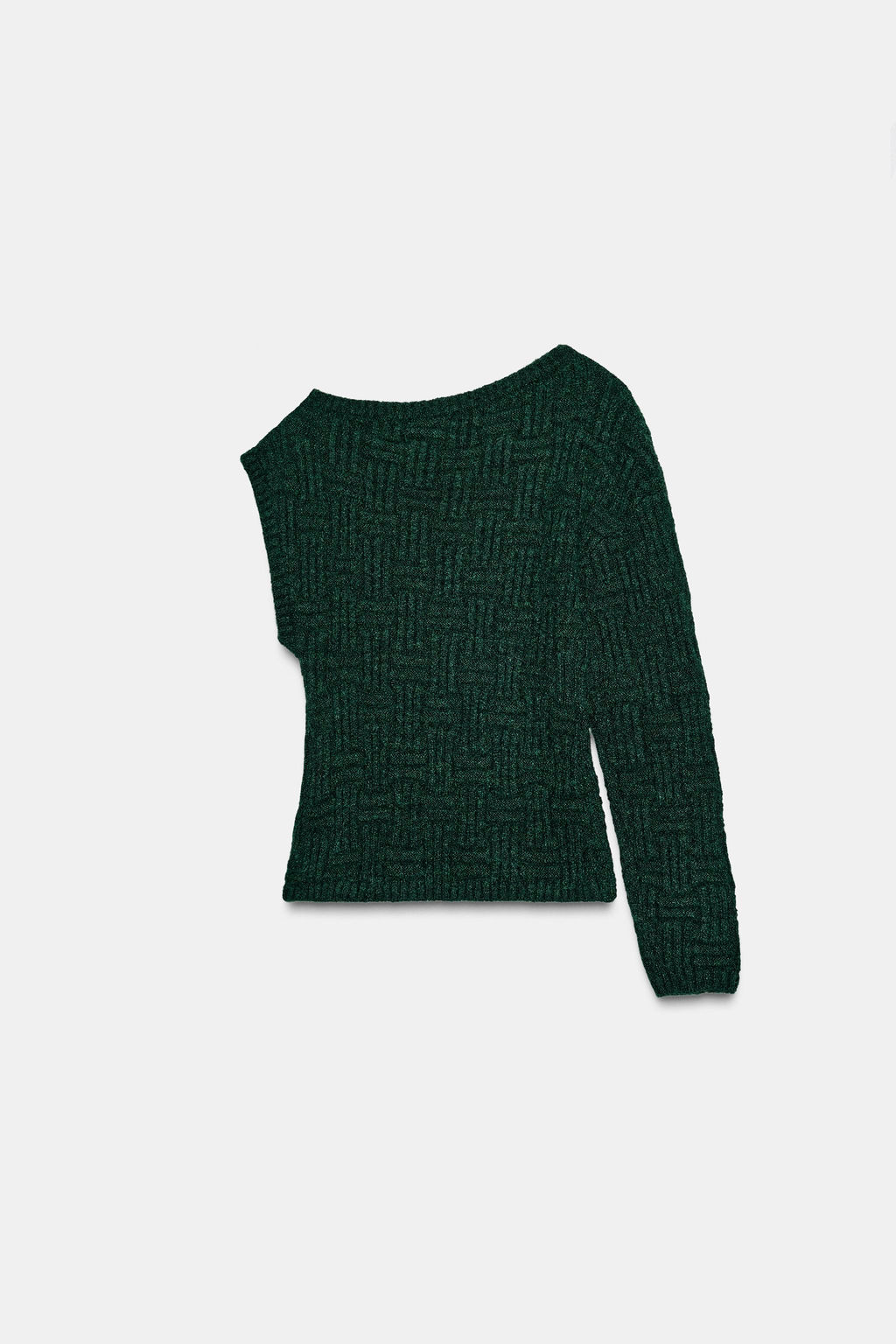 ASYMMETRIC TEXTURED KNIT JUMPER - Zara фото 5