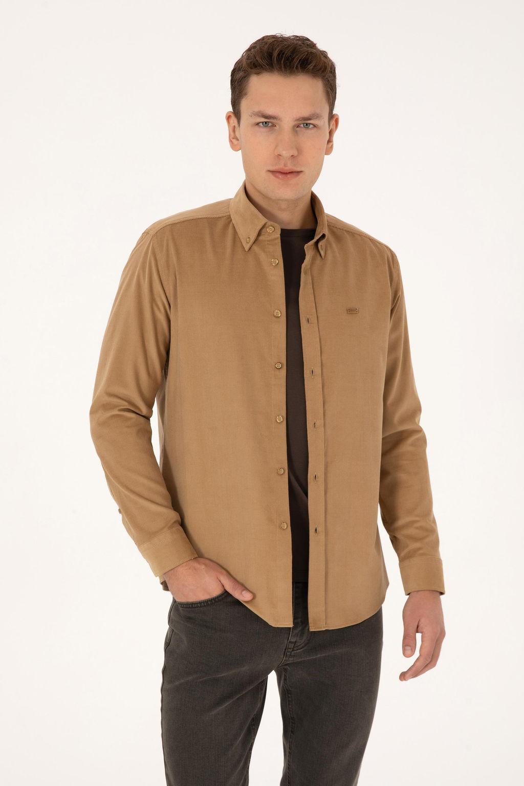 Erkek Hardal Uzun Kollu G_mlek