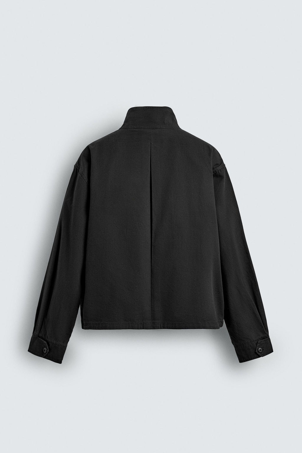 CAZADORA BOXY FIT ALGOD?N / Negro - Zara фото 10