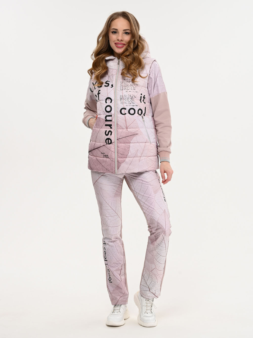 Уникальный стеганный жилет на синтепоне с принтом дизайнерской работы - А+б коллекция фото 3