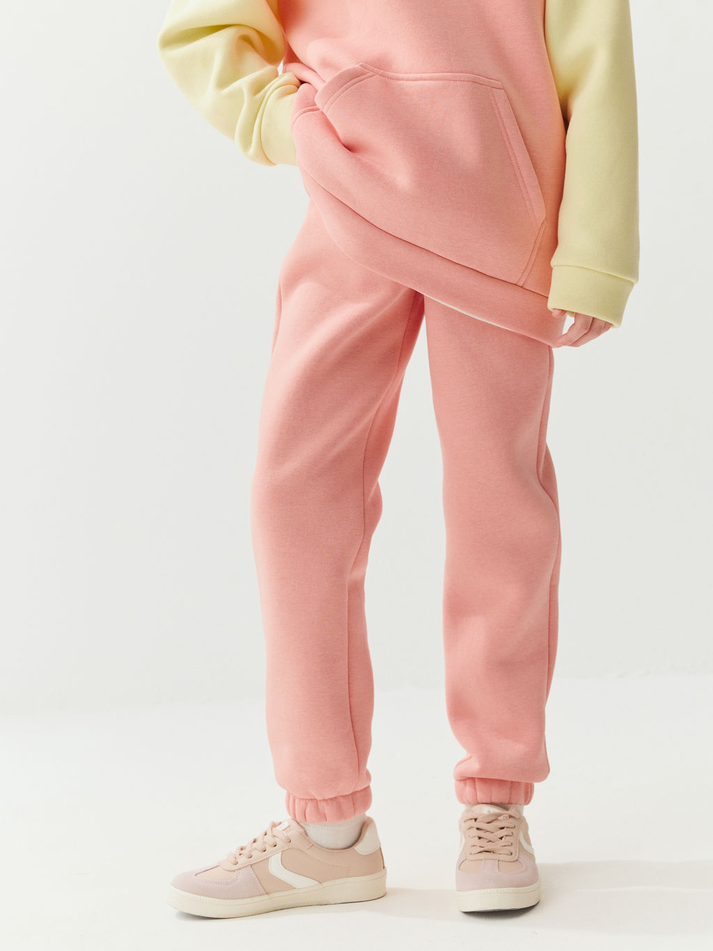 Джоггеры с карманами Роза утепленные 7+ - Bungly фото 3