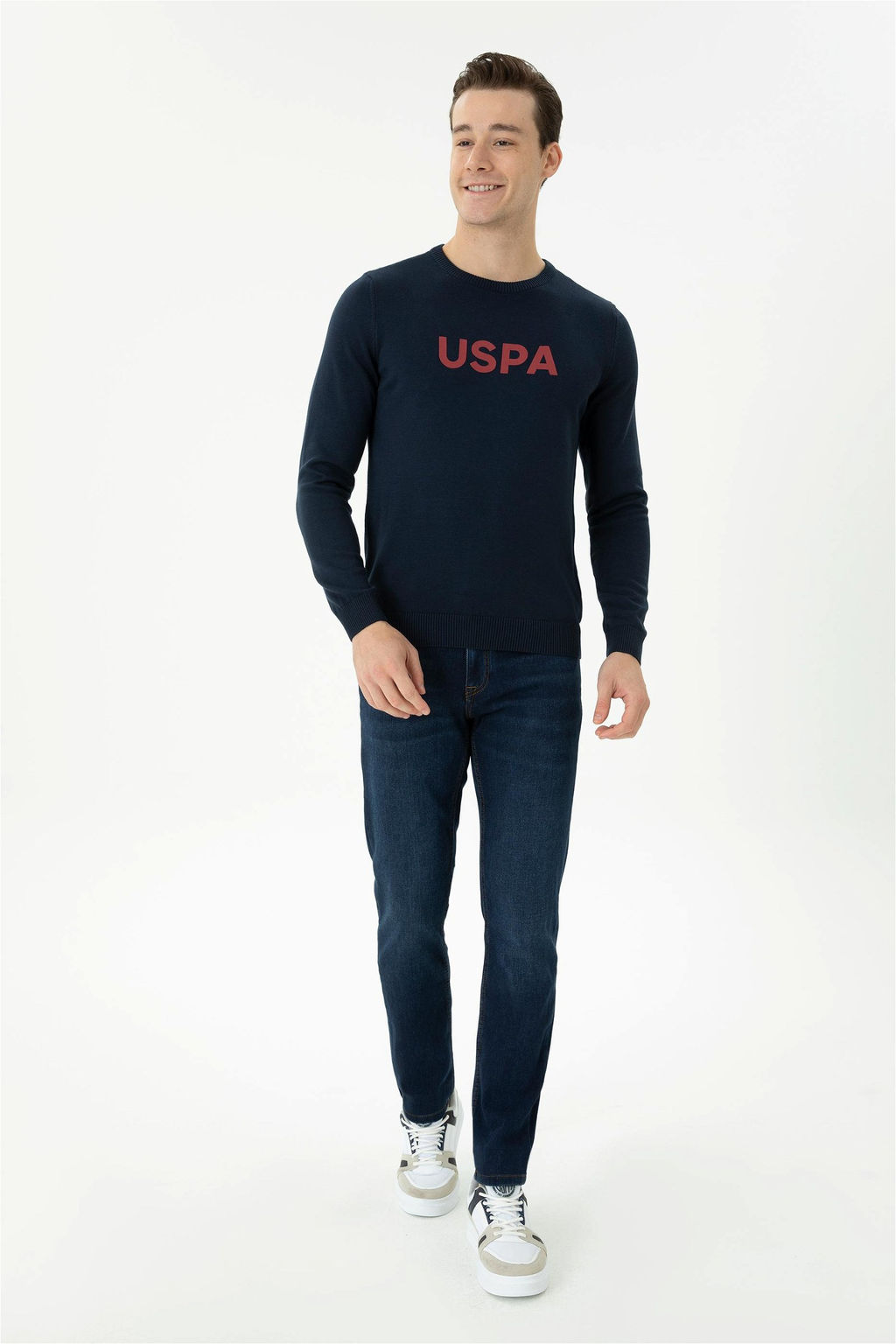 Мужской темно-синий свитер Неожиданная скидка в корзине - U.s. polo assn фото 4