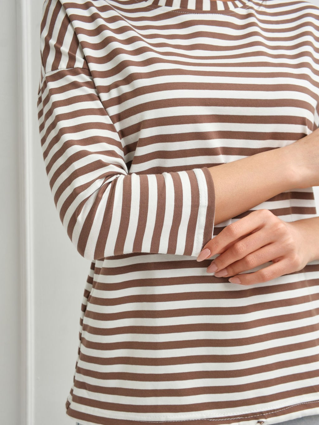 Лонгслив Николь Хлопок 95%, лайкра 5% тельняшка - Ивассорти фото 23