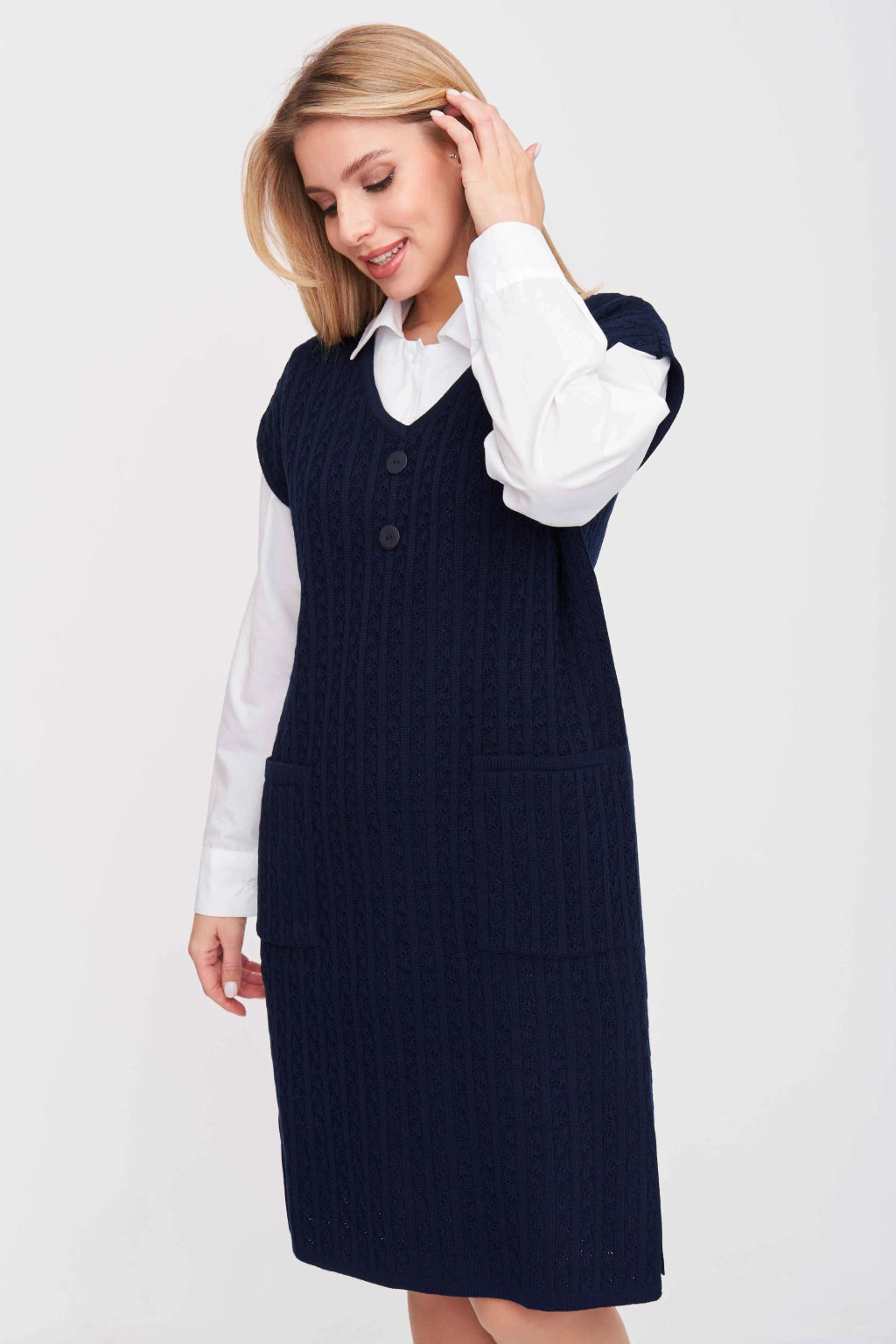 ЗЛАТА Платье 3-673/синий