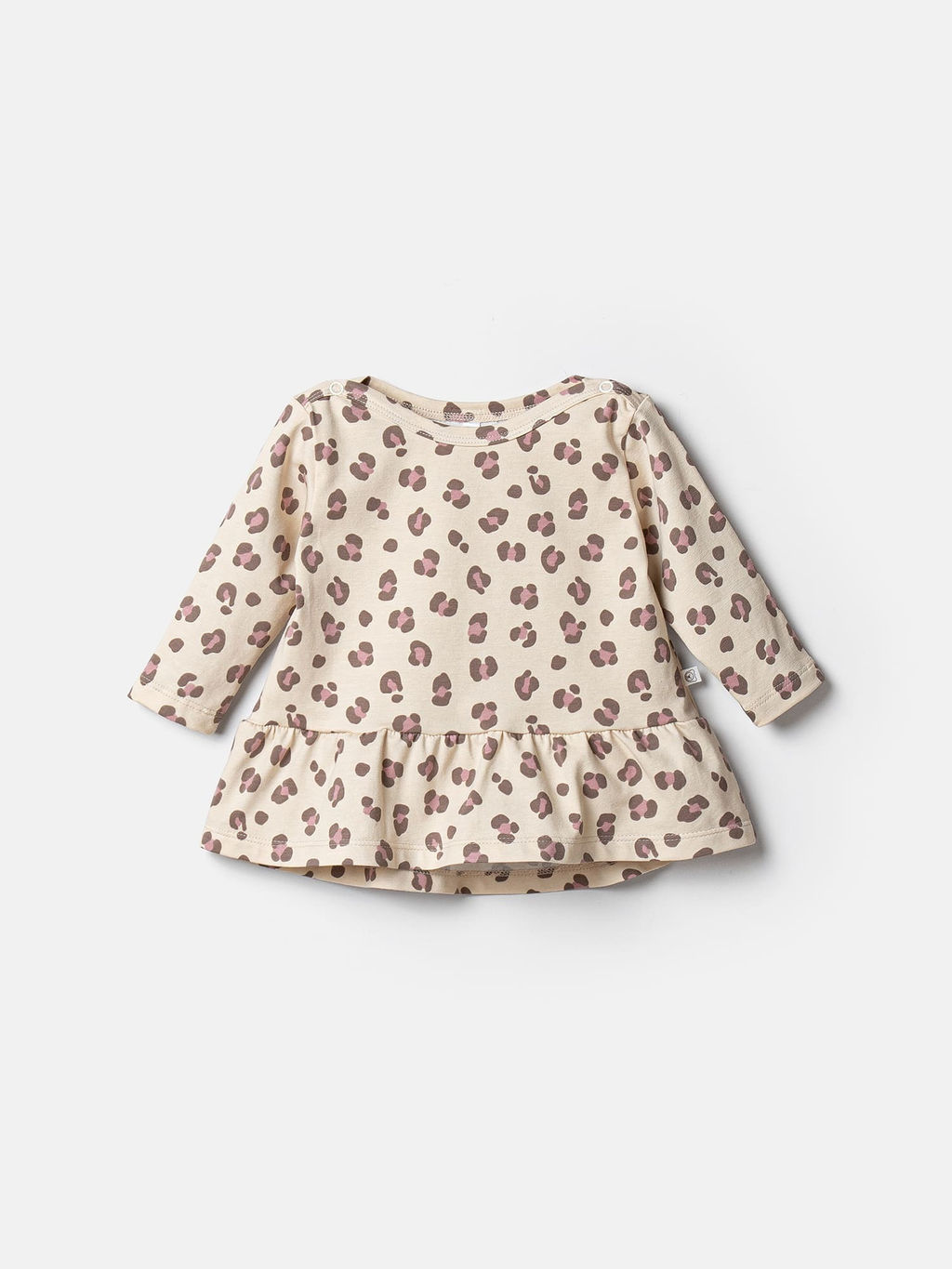 Платье-туника Бежевый леопард 0+ - Bungly фото 3