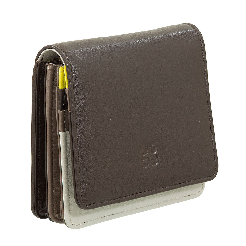 Итальянский кожаный кошелек DuDu серии Flores | кофейно-коричневый - Dudubags фото 5
