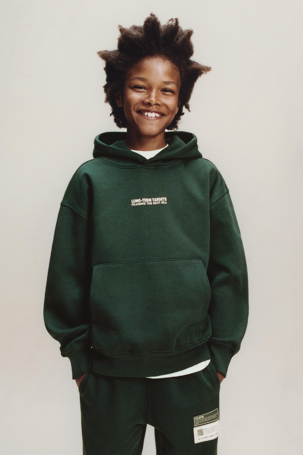 HOODIE AND LABEL JOGGERS SET - Zara фото 9