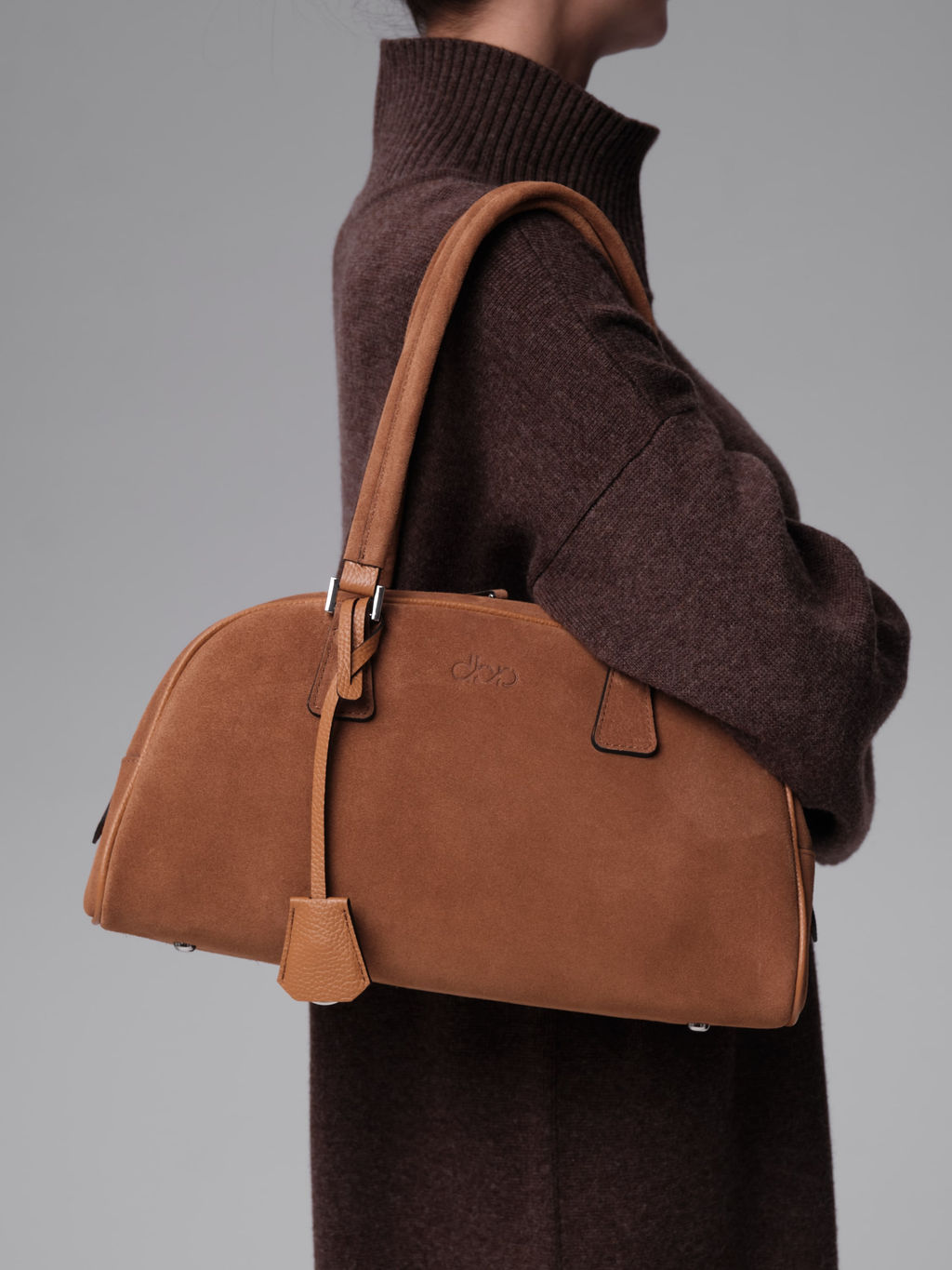 Замшевая сумка Charlotte DBR 31358 светло-коричневый  фото 2