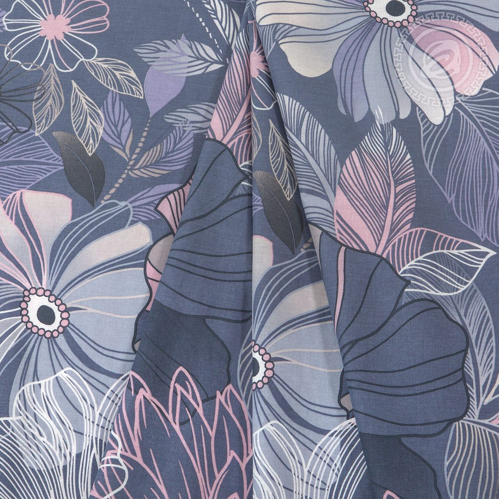 Постельное белье Эвелина с простынью на резинке (поплин DE LUXE) Евро/Пододеяльник: 1 шт. - 215*200; Простыня на резинке: 1 шт. - 200*180; Наволочка: 2 шт. - 70*70; DE LUXE с простынью на резинке - Артпостель фото 7