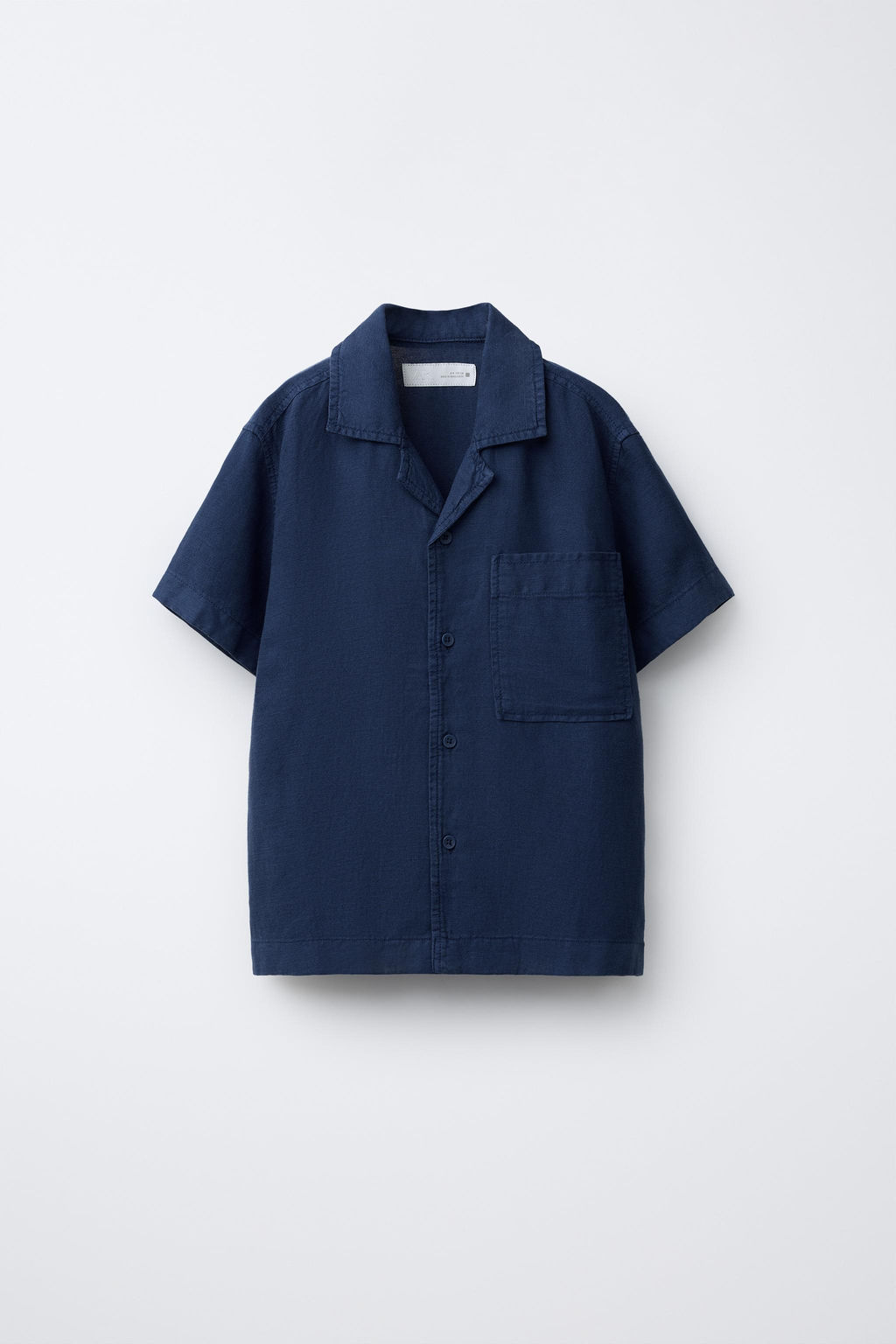 CAMISA CON LINO / ?ndigo