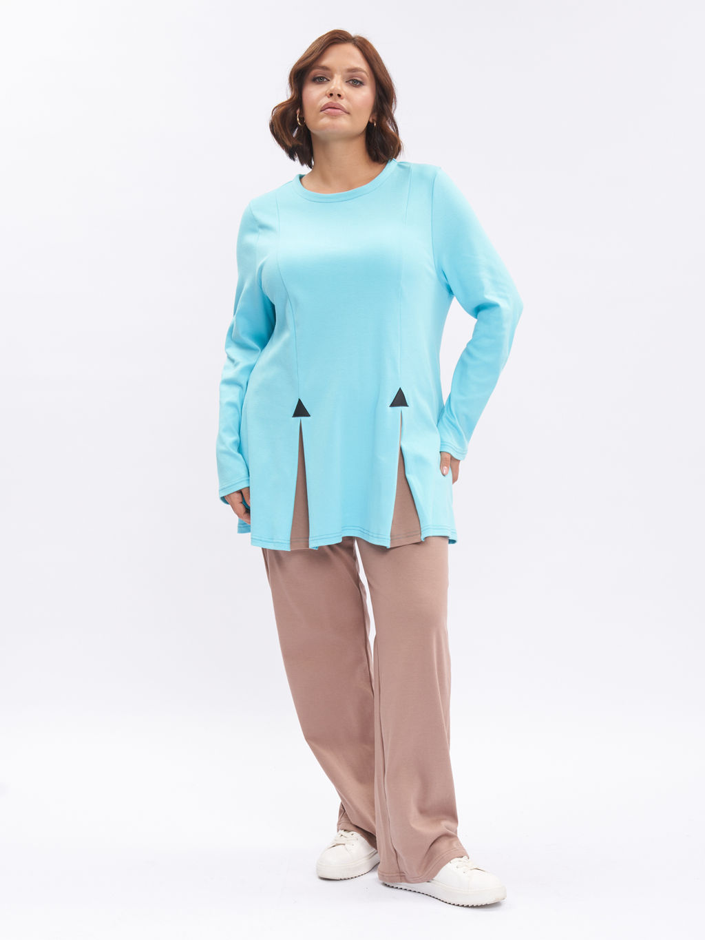 Брюки из трикотажа ZBB01902BRW19 - Артесса фото 5