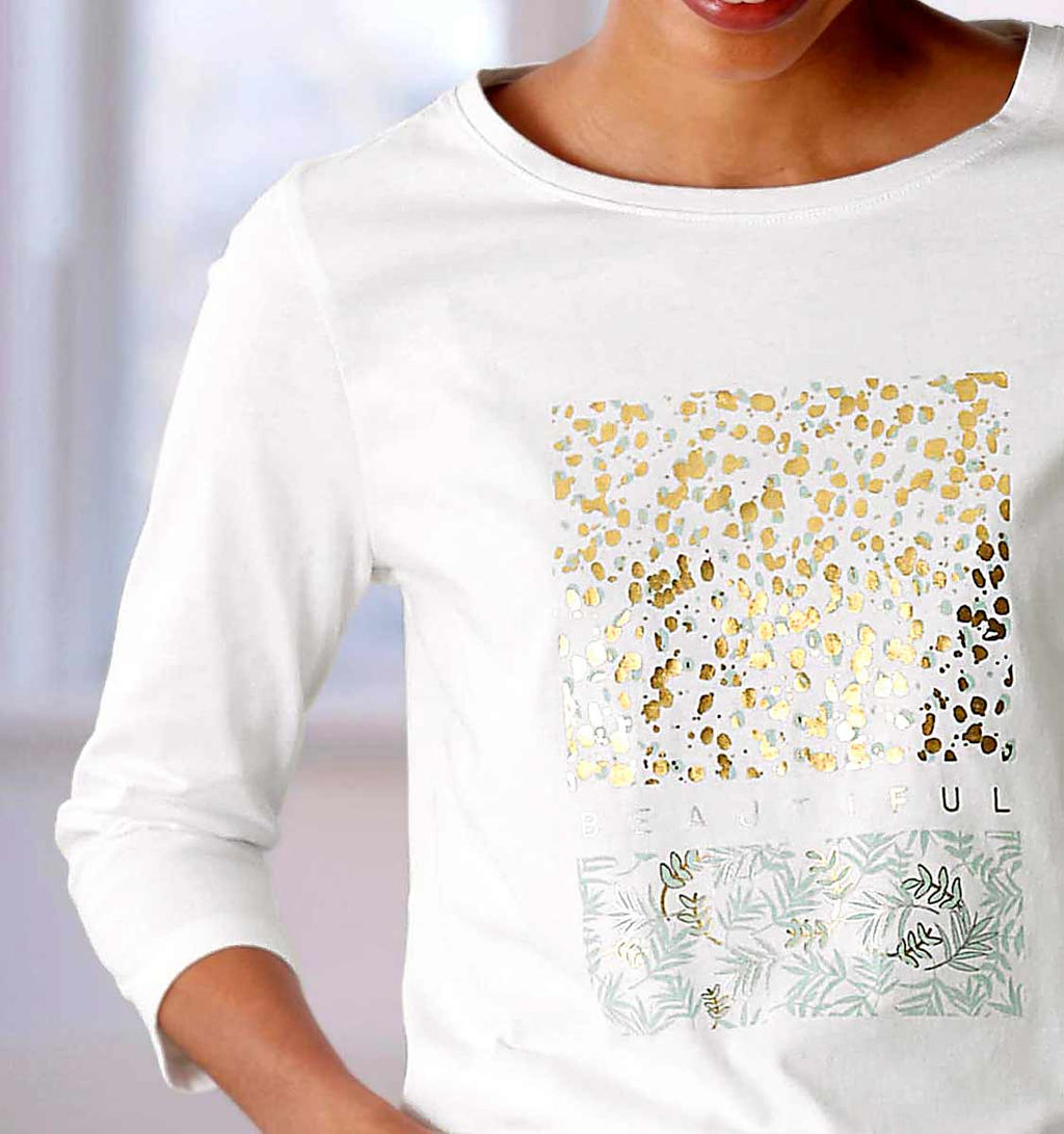 Блузка, белая - Linea tesini фото 5