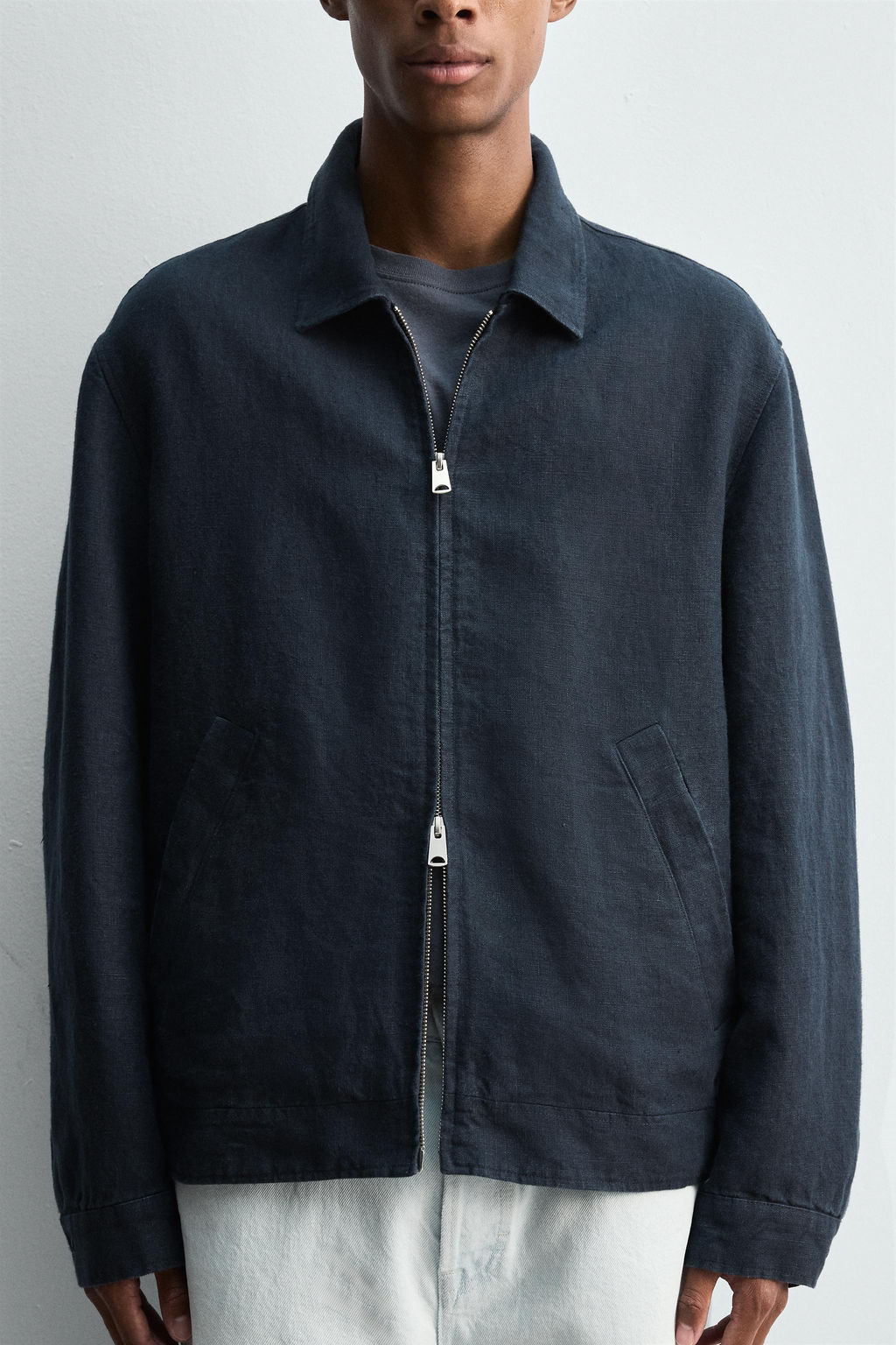 REGULAR FIT 100% LINEN JACKET - Zara фото 6