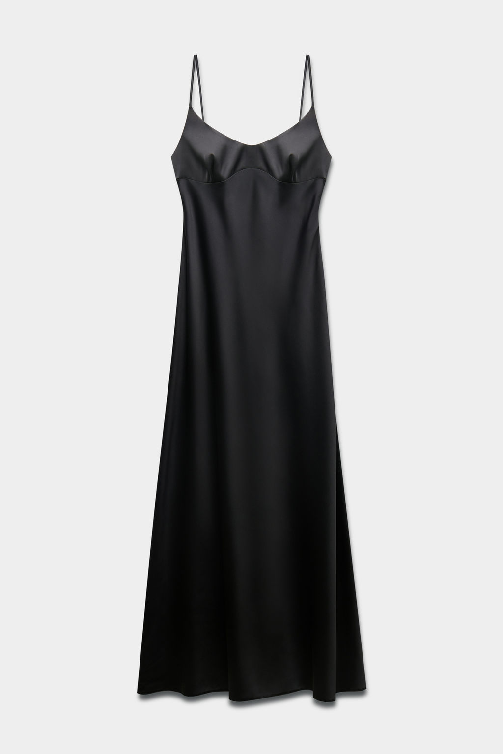 Платье-комбинация на бретелях из сатина - Mollis фото 6