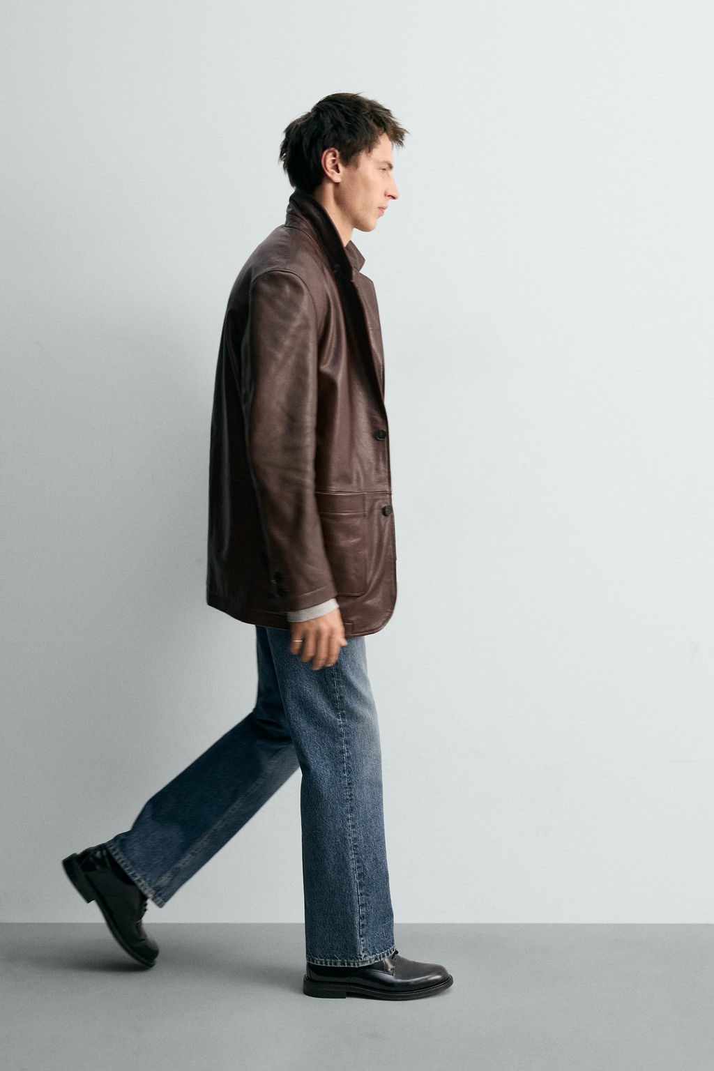 JEANS STRAIGHT BOOTCUT FIT LIMITED EDITION / Azul / Verde - Zara фото 4