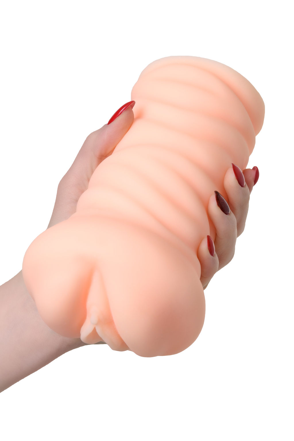 Мастурбатор реалистичный с вибрацией KOKOS Three Sisters Nymph, TPR, телесный, 18 см  фото 10